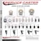 Service Caster 4'' Nylon Wheel Swivel Bolt Hole Caster with Posi Lock Brake SCC-BH20S414-NYS-PLB - alternate 5